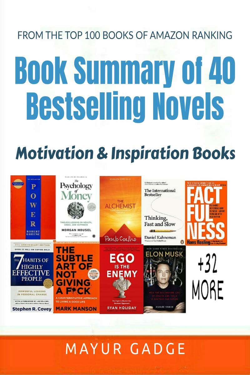 Book Summary of 40 Bestselling Novels : Motivation & Inspiration Books