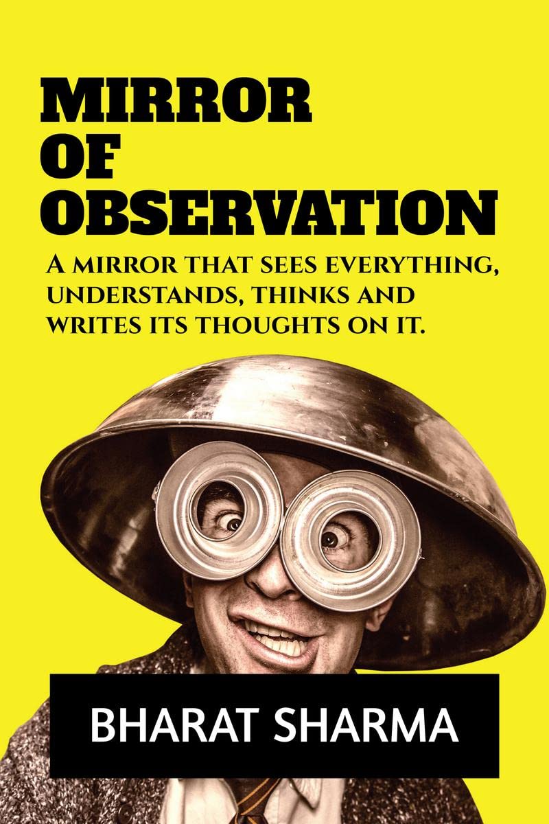 MIRROR OF OBSERVATION: A mirror that sees everything, understands, thinks and writes its thoughts on it.