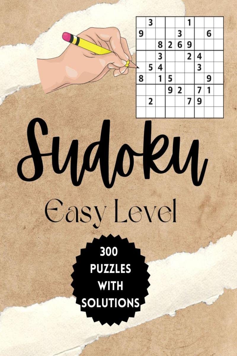 Sudoku Easy Level, 300 Puzzles with Solutions