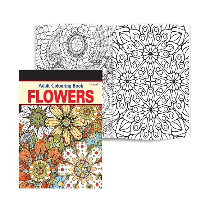 Flowers  Adult Colouring Book : Artistic relaxation coloring book, Mindfulness coloring book, Coloring book for mindfulness and