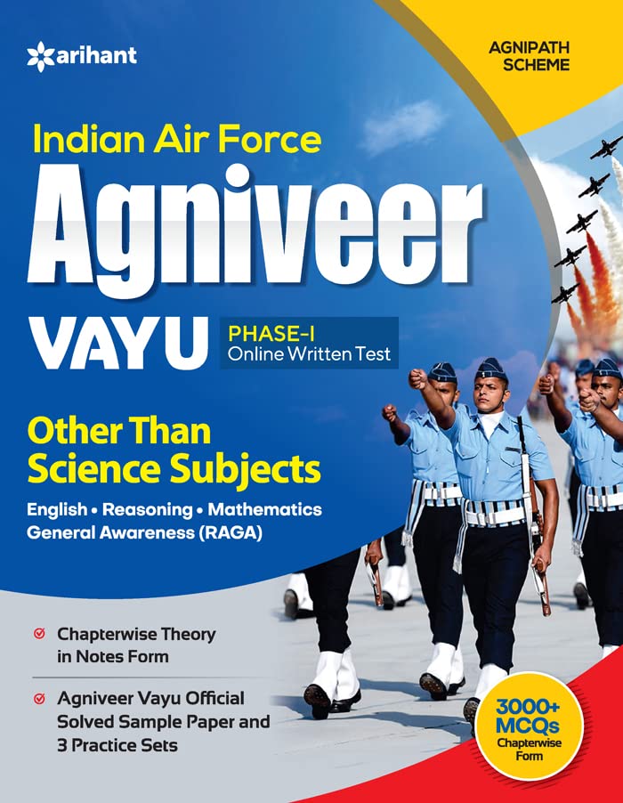Indian Airforce Agniveer Vayu PHASE 1 Online Written Test Other Than Science Subjects (Old Edition)
