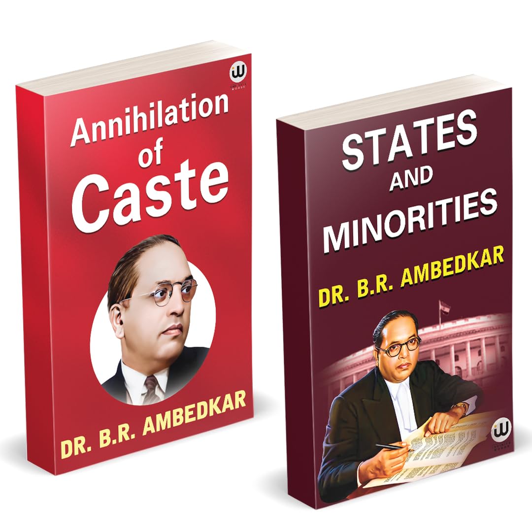 Annihilation Of Caste | States And Minorities | Dr. Br Ambedkar Books | English Paperback Combo Set | The Original Edition | Bud