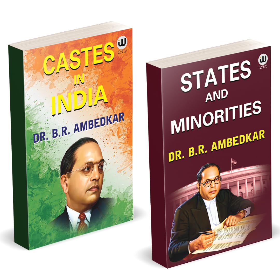 Castes In India | States And Minorities | Dr. Br Ambedkar Books | English Paperback Combo Set | The Original Edition | Budha And