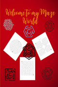 Welcome to My Maze World : Funny Circle, Quad and Square Mazes | Awesome Mazes for Kids | Activity Book for Kids and Adults | Ma