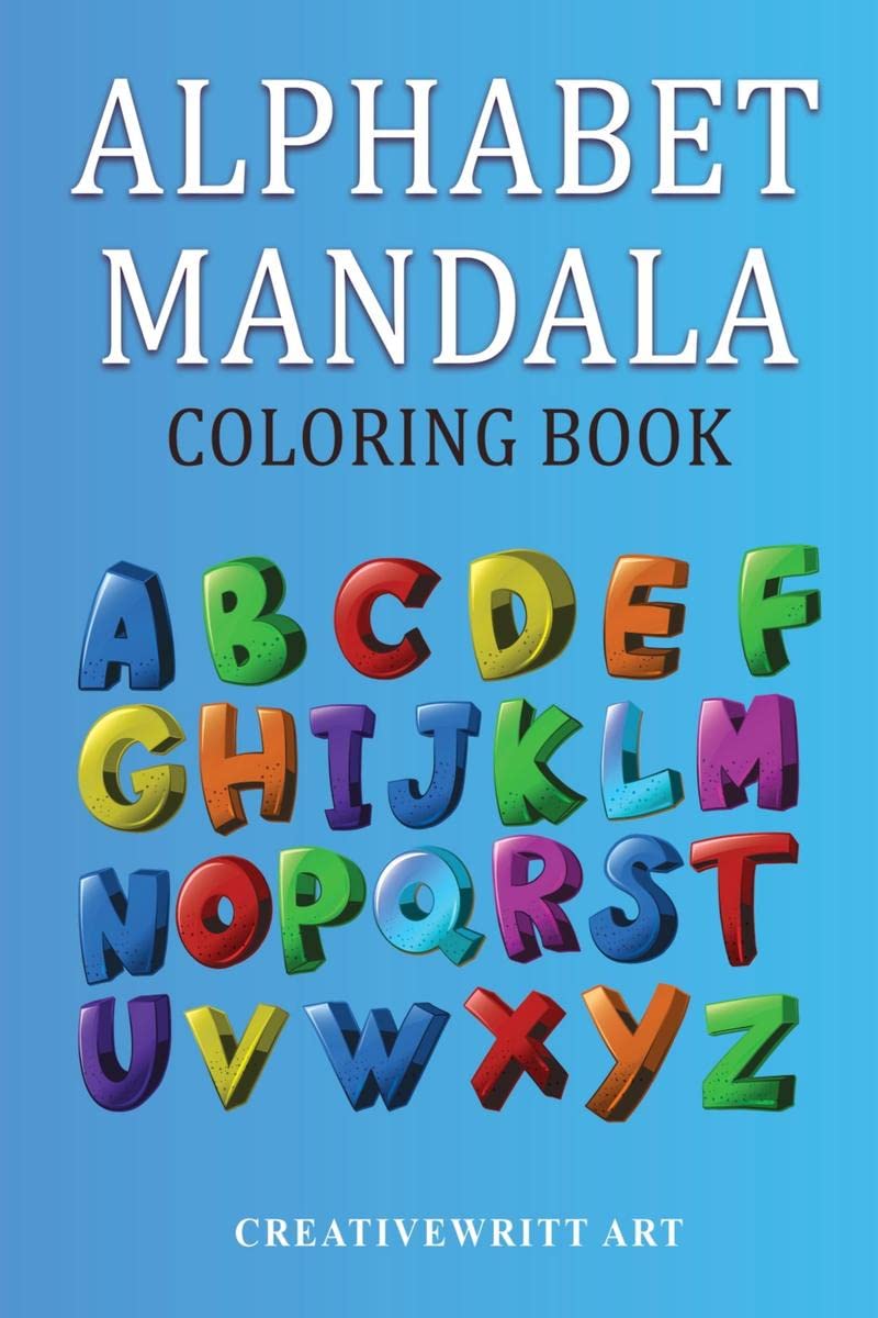 Alphabet Mandala Coloring book