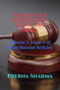 Analysis Of Negotiated Justice In India : Volume 1, Issue 1 Of Brain Booster Articles