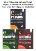 97 Jee Main Online & Offline Physics, Chemistry & Mathematics Chapterwise + TopicWise Solved Papers 8Th Edition
