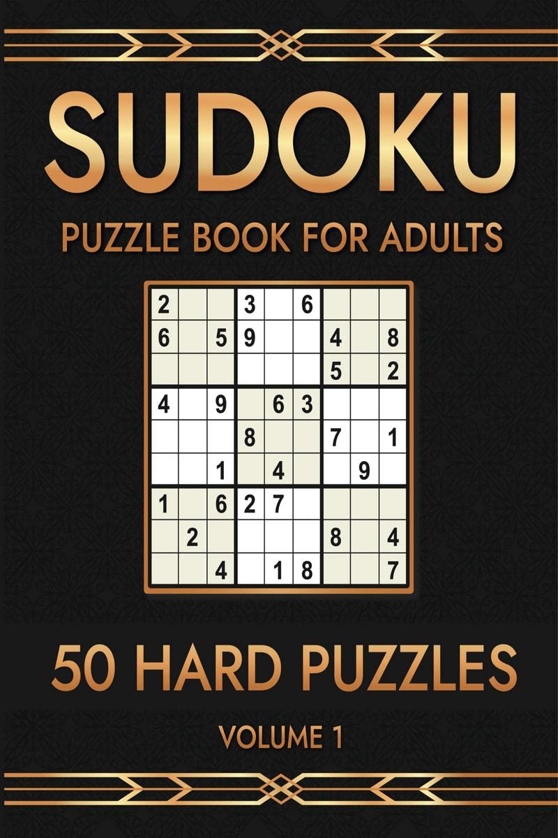 Sudoku Puzzle Book for Aduls Volume 1 : 50 Hard Puzzles