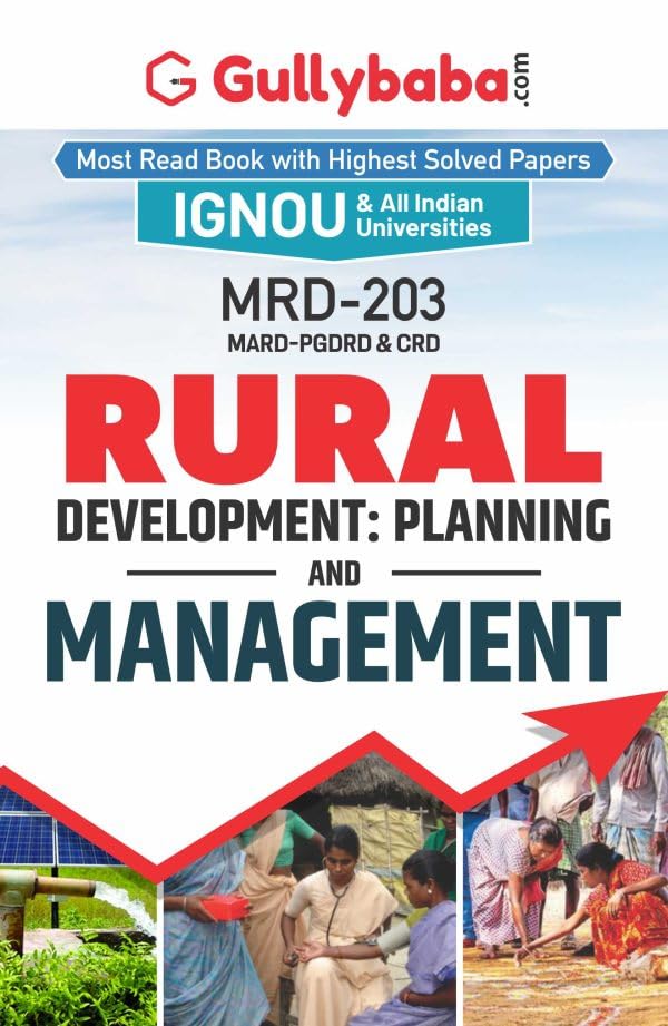 Gullybaba IGNOU MARD (Revised) 1st Sem MRD203 Rural Development: Planning and Management in EnglishLatest Edition IGNOU Help B