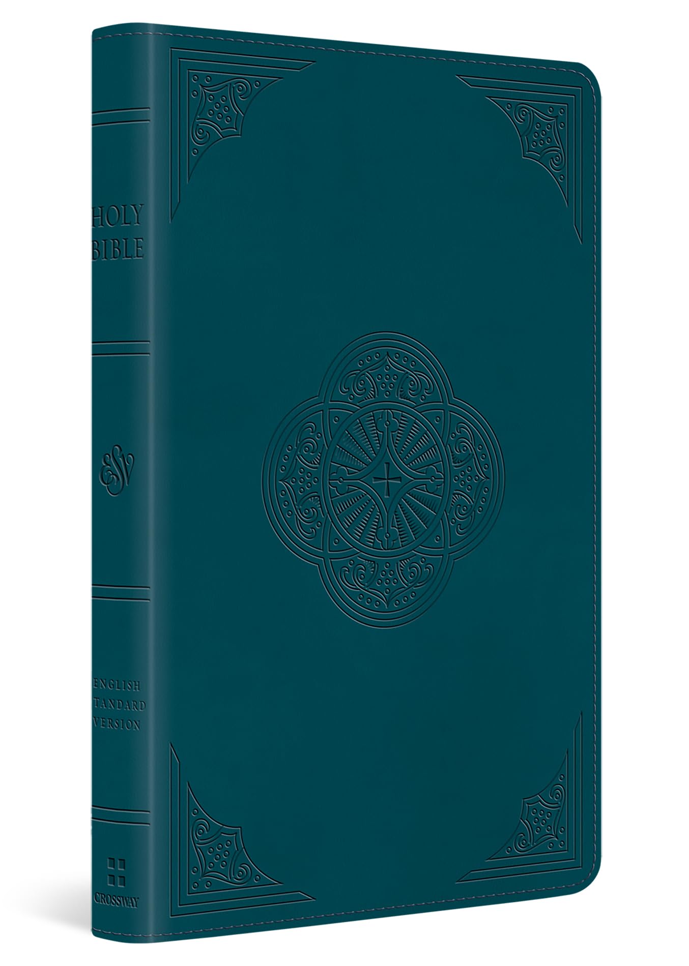 ESV Thinline Bible, Red Letter (TruTone, Deep Teal, Rotunda Design)