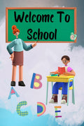 Welcome To School : TRACE LETTERS FOR KIDS 37 AGES: Practice for Kids with Pen Control, Line Tracing, Fun Book to Practice Writ