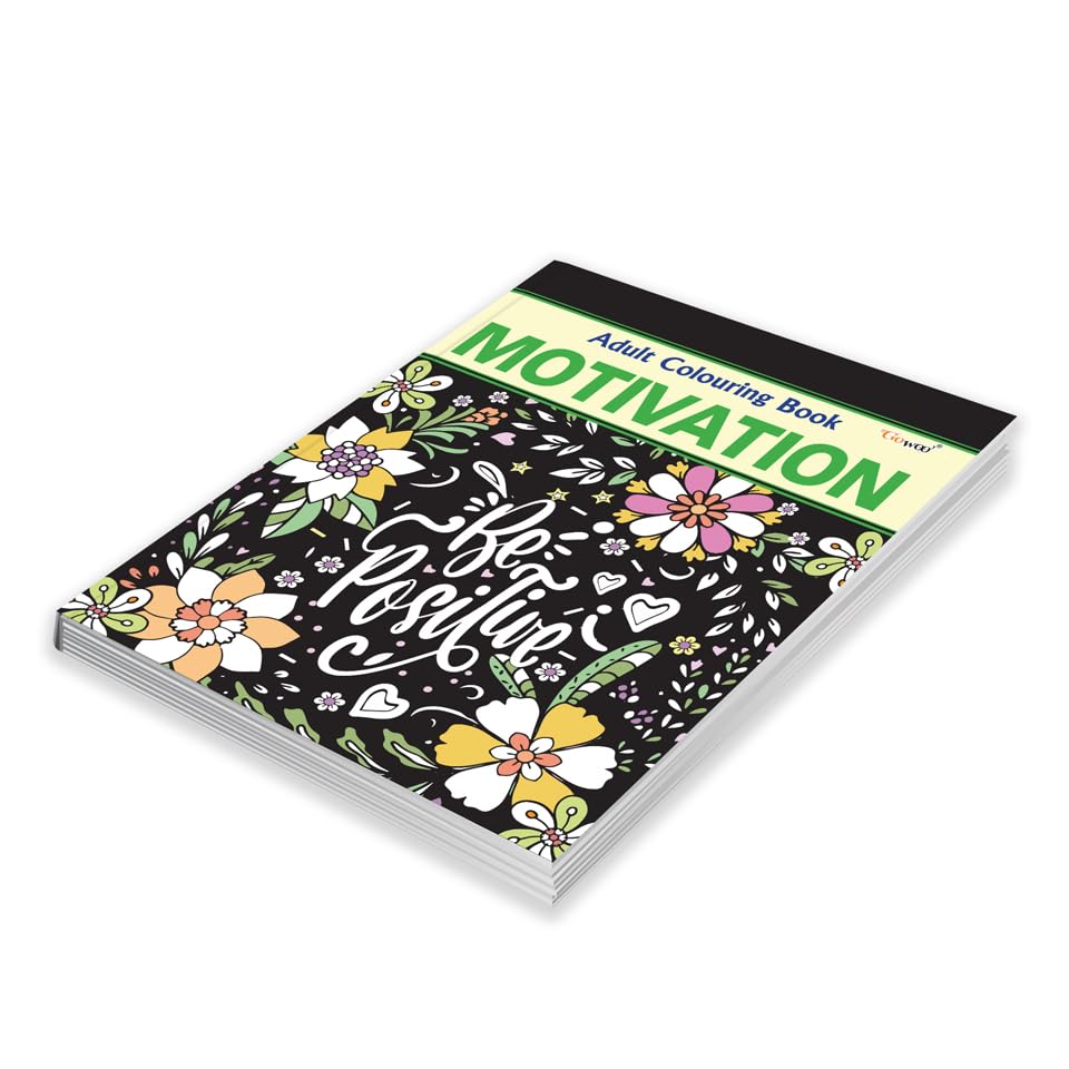 Motivation  Adult Colouring Book : Relaxing art coloring book, Coloring workbook, Colouring book for focus and peace, Art thera