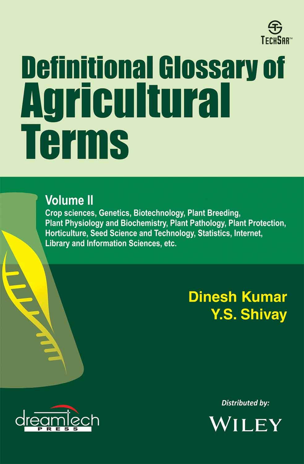 Definitional Glossary Of Agricultural Terms, VolIi | E