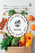 Food and Drink Recipes. For Vegan Lovers : Recipe Journal to Record Recipes, Ingredients, Notes, and Directions