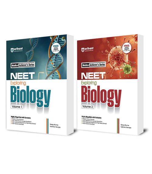 (Old Edition) Arihant NEET Objective Biology Volume 1 and 2 by DC Pandey (Set of 2)