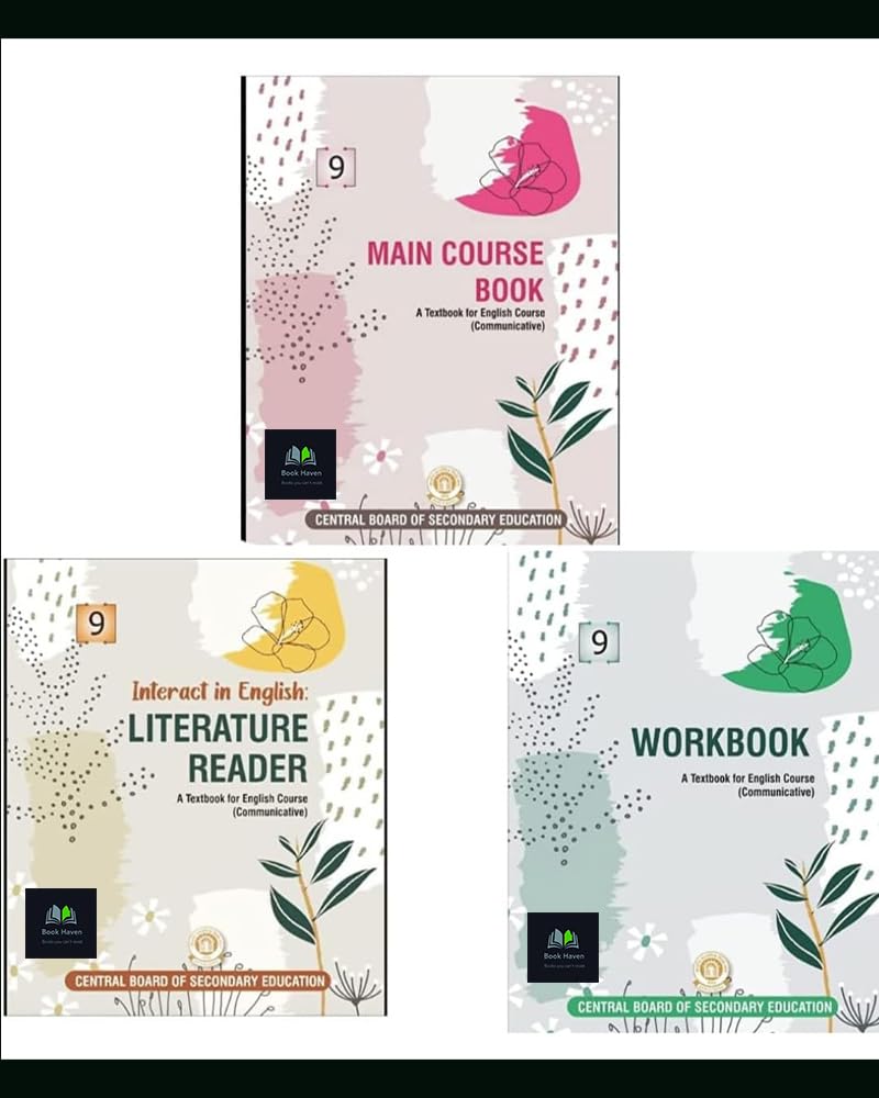 Book Haven Cbse Class 9 English Literature Reader, Workbook, And Main Course Book