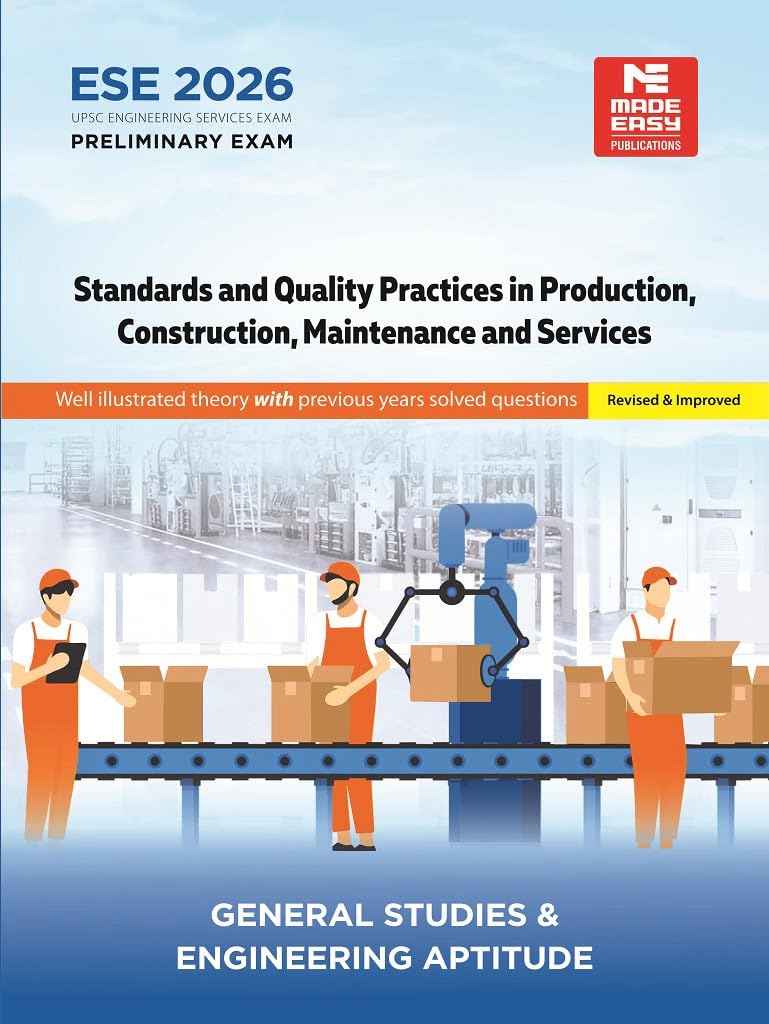 ESE 2026 : Preliminary Exam : Standards and Quality Practices in Production, Construction, Maintenance and Services | GSPaperI