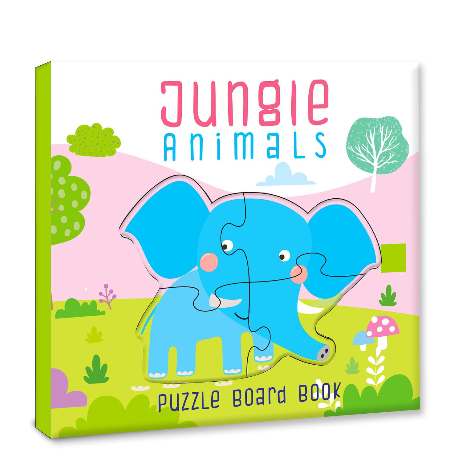 Hello Friend Books Jungle Animals Puzzle Book: Board Book with Jigsaw Puzzles for Kids
