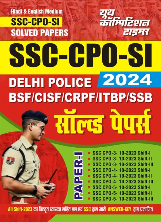 YCT Hindi & English Medium PaperI SSC CPO SI Delhi Police BSF CISF CRPF ITBP SSB 2024