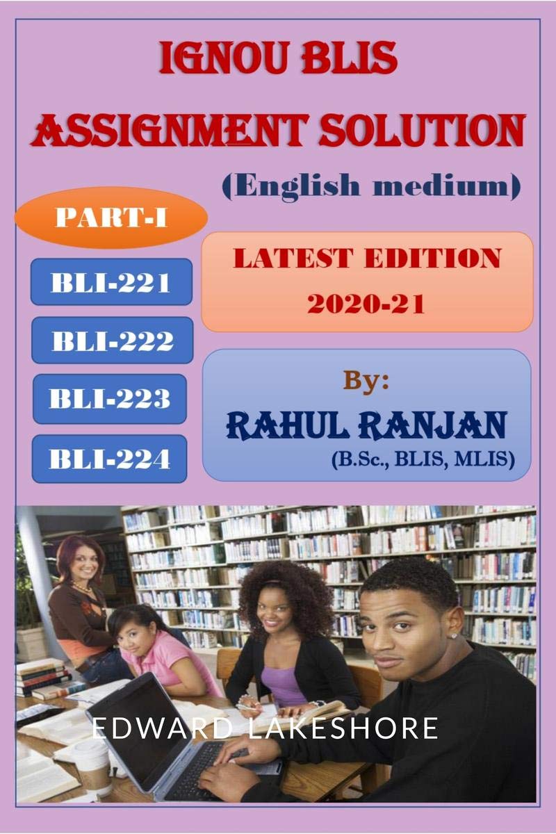 Ignou Blis Assignment Solution: Latest Edition 202021