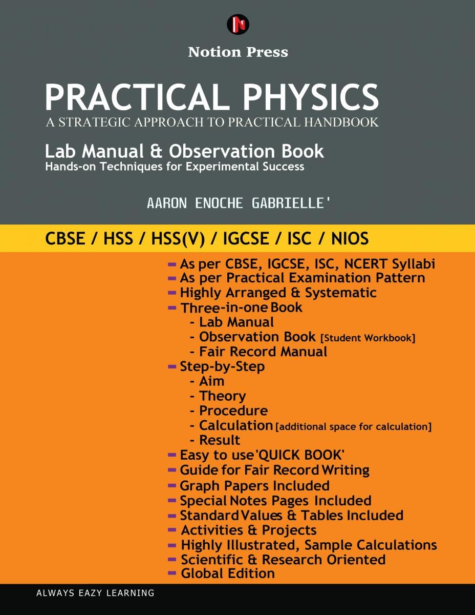 Practical Physics : A Strategic Approach to Practical Handbook