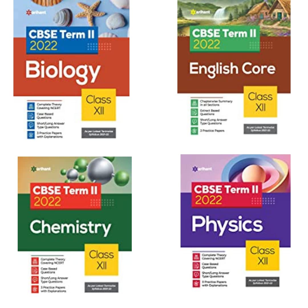 Arihant CBSE Term 2 Physics, Chemistry, Mathematics & English Core Class 12 Sample Question Papers (As per CBSE Term 2 Sample Pa