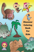 Dinosaur Coloring Book For Kids: 65 unique and simple coloring pages for children between 36 years old.