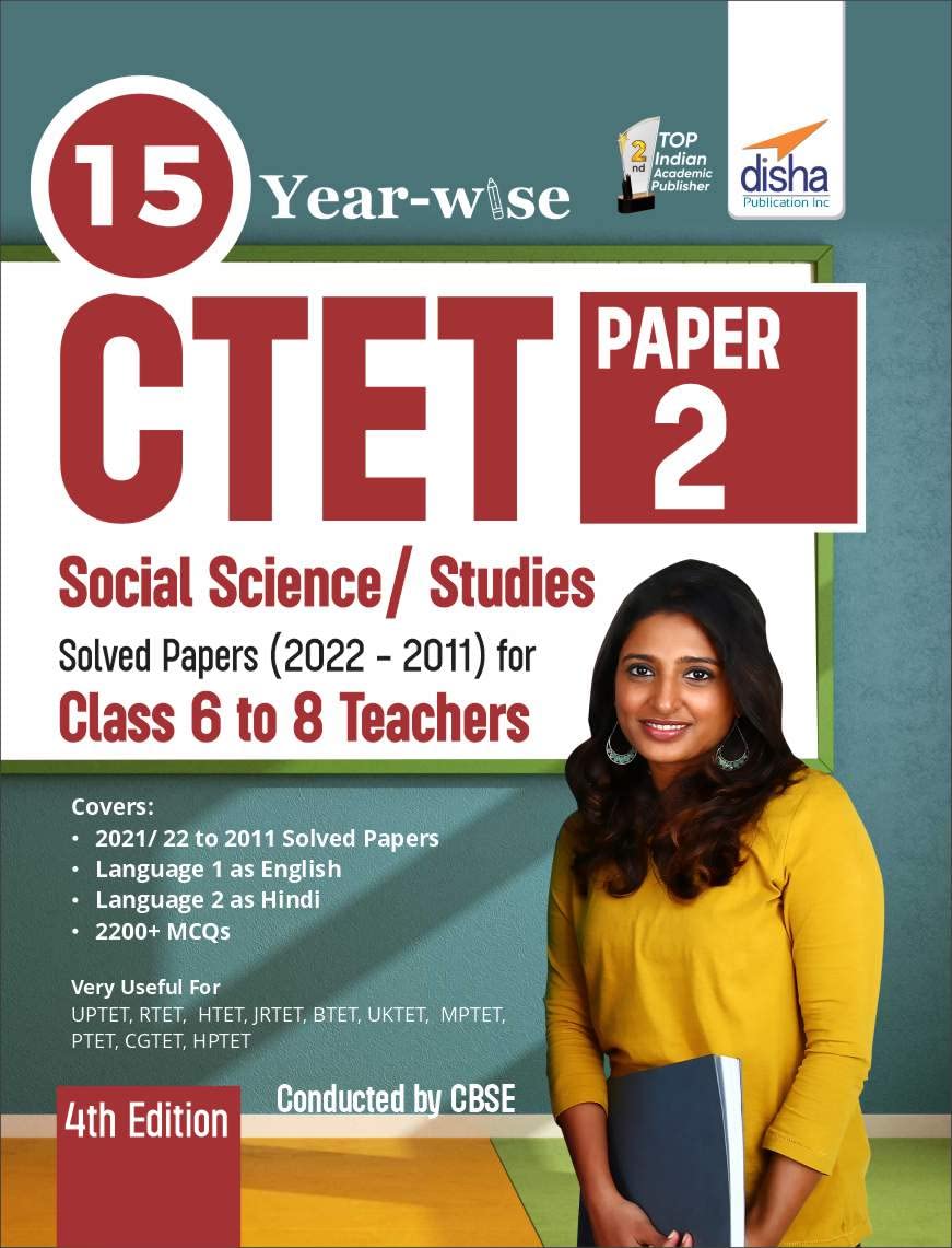 15 YearWise Ctet Paper 2 (Social Science/ Studies) Solved Papers (2011  2021)  4Th English Edition