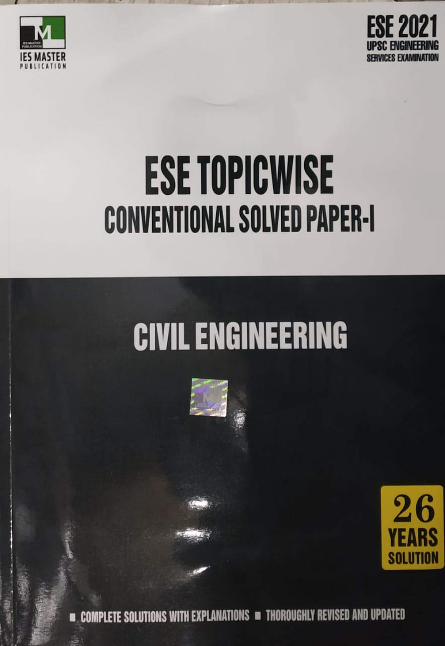 Ese 2021 Topicwise Conventional Solved Paper 1 Civil Engineering