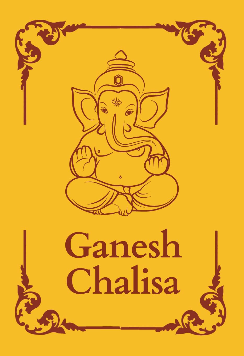 Ganesh Chalisa: Premium Hardback pocket book (English and Hindi) | Ganesh ji ki Aarti, Ganesh Chalisa, Ganesh Stotra | Auspiciou