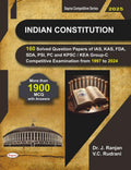 Indian Constitution 160 Solved Question Papers of Kas Fda Sda Psi Pc & Group C Competitive 1997 to 2024