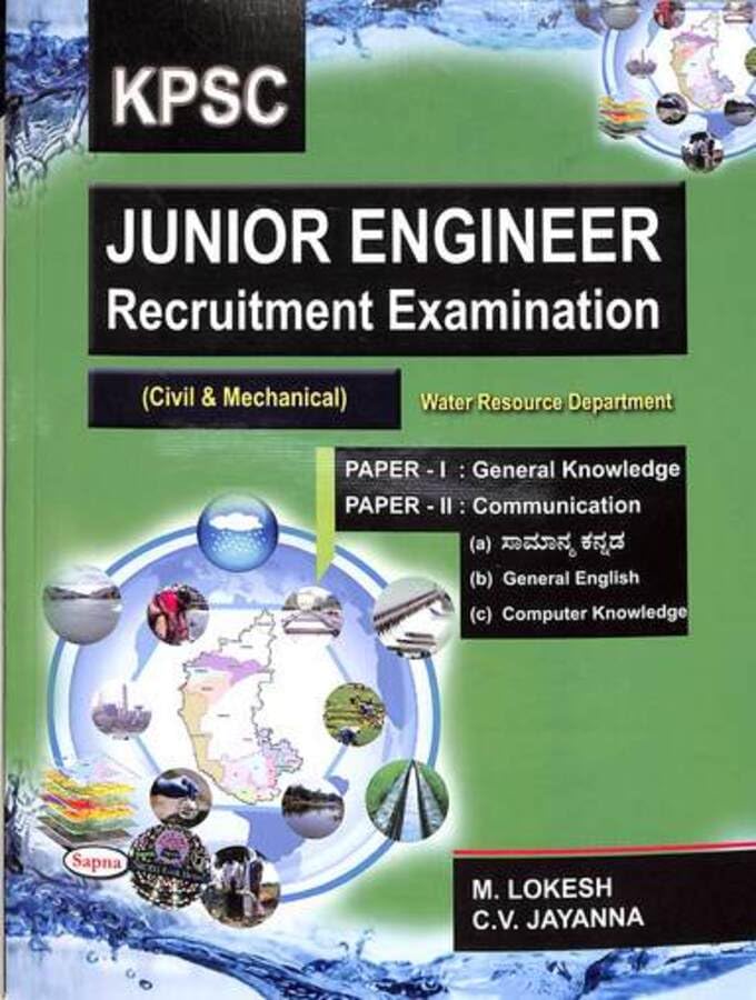 KPSC JUNIOR ENGINEER RECRUITMENT EXAMINATION CIVIL & MECHANICAL WATER RESOURCE DEPARTMENT PAPER 1