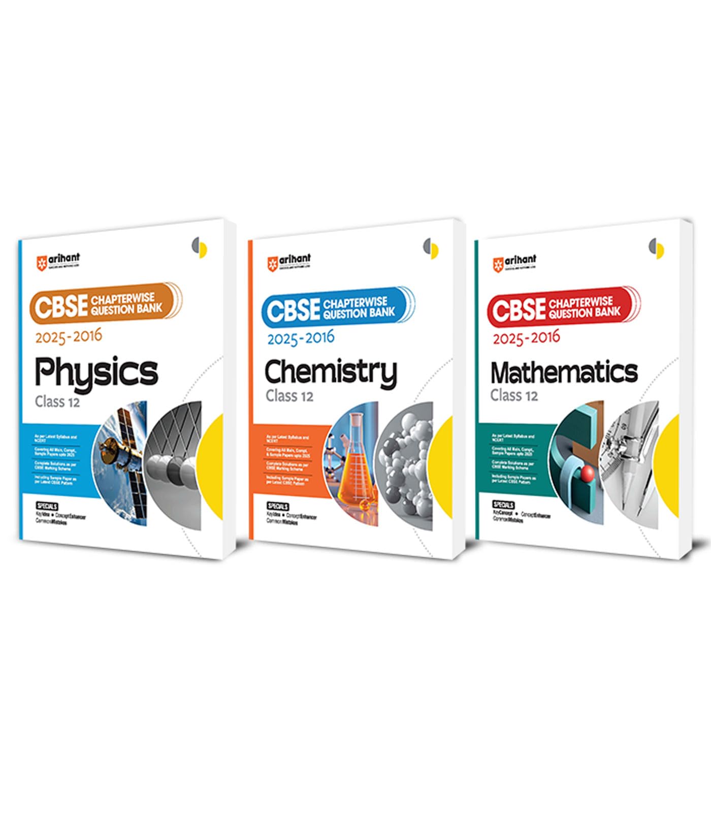 Arihant Cbse Chapterwise Question Bank Physics, Chemistry, Mathematics Class 12 Board Exam 2025 | 20252016 Pyqs | Topicwise Ncer