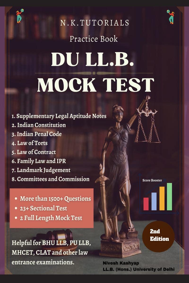 Du Ll.B. Mock Test : Ll.B. Mock Test