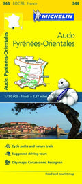 Michelin FRANCE Aude, PyrnesOrientales Map 344 (Maps/Local (Michelin))