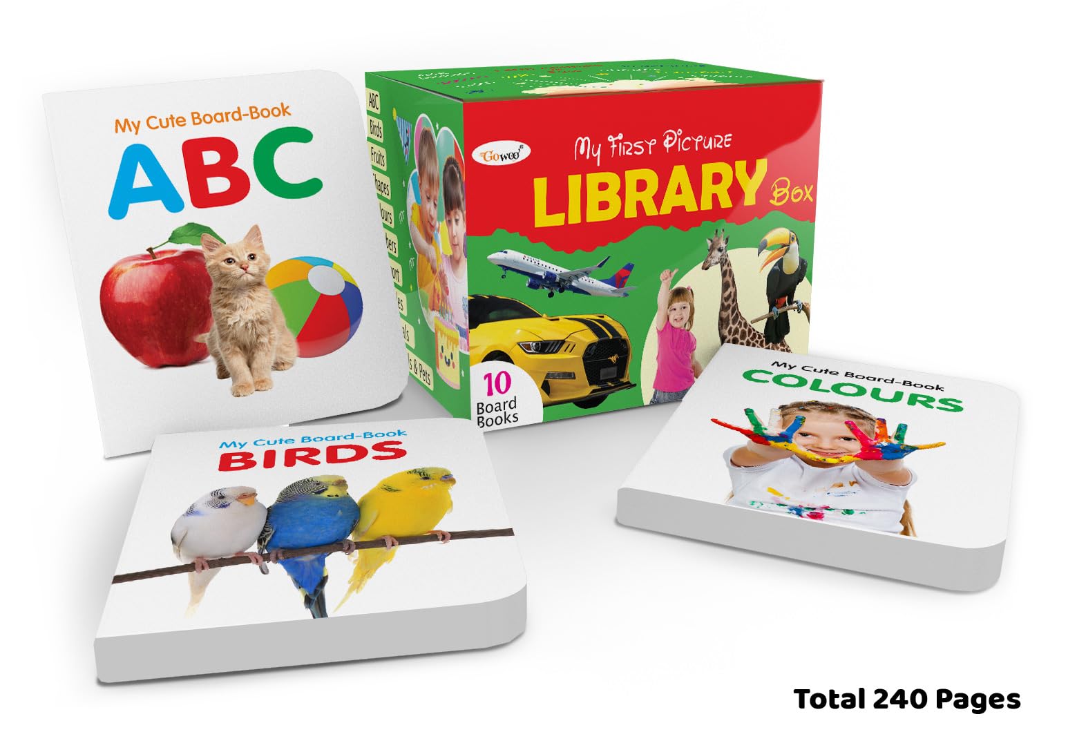 Gift Set For My First All in One Picture Library Box | Green Edition : 10 Books