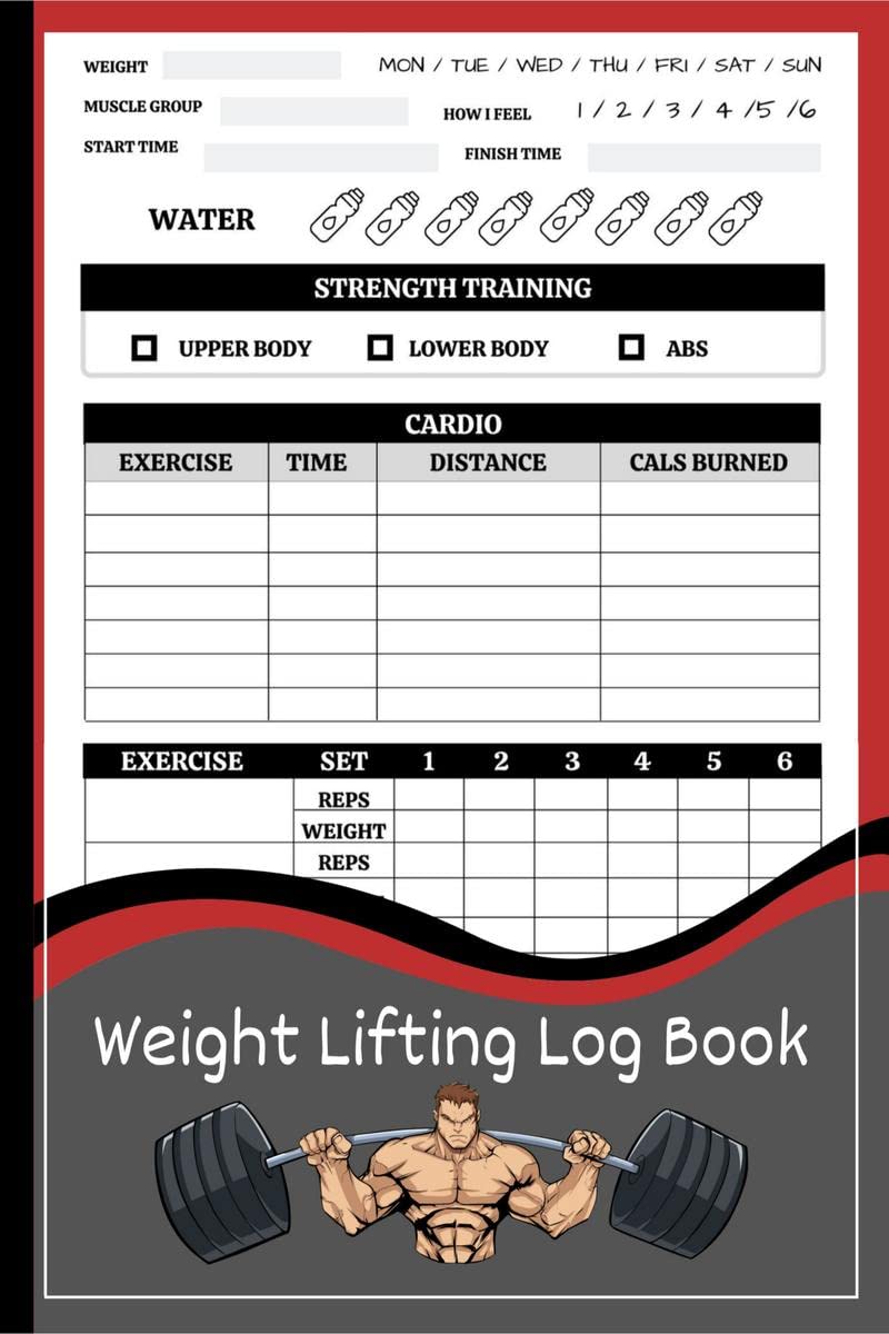 Weight Lifting LogBook : Productivity Workout Journal for Men and Women, Exercise Notebook and Fitness Logbook for Personal Trai