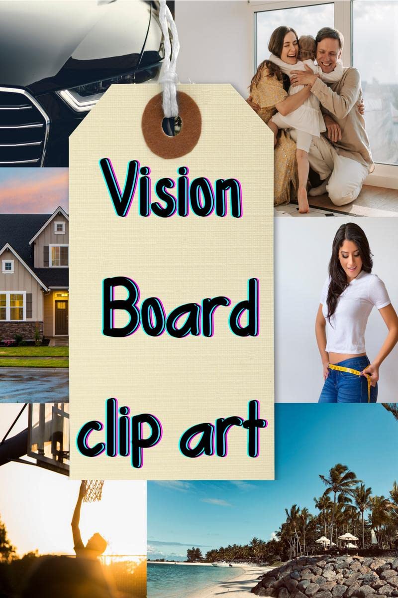 VISION BOARD CLIP ART : Futureboards, Vision Board Items, Inspire and Create Life Goals and Vision.