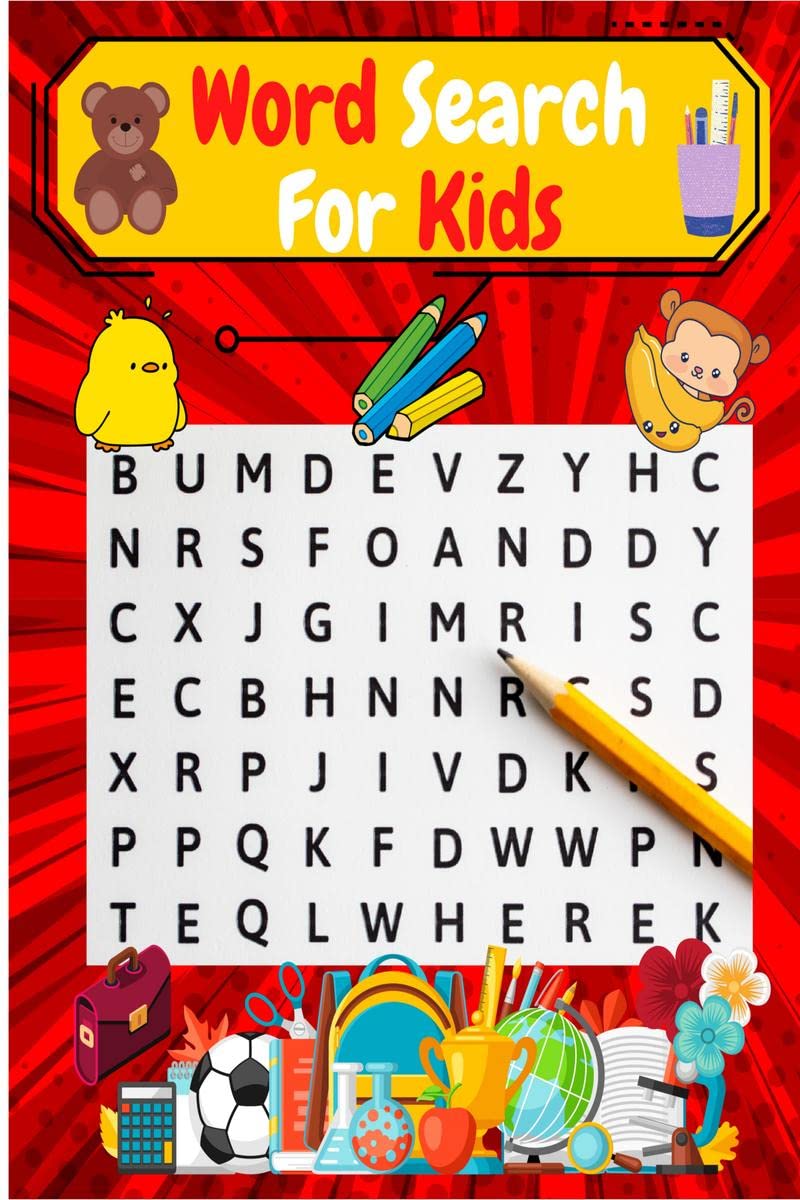 Word Search For Kids: Ages 6 8| Word Search Puzzles (Search and Find) | Activity Book For Kids