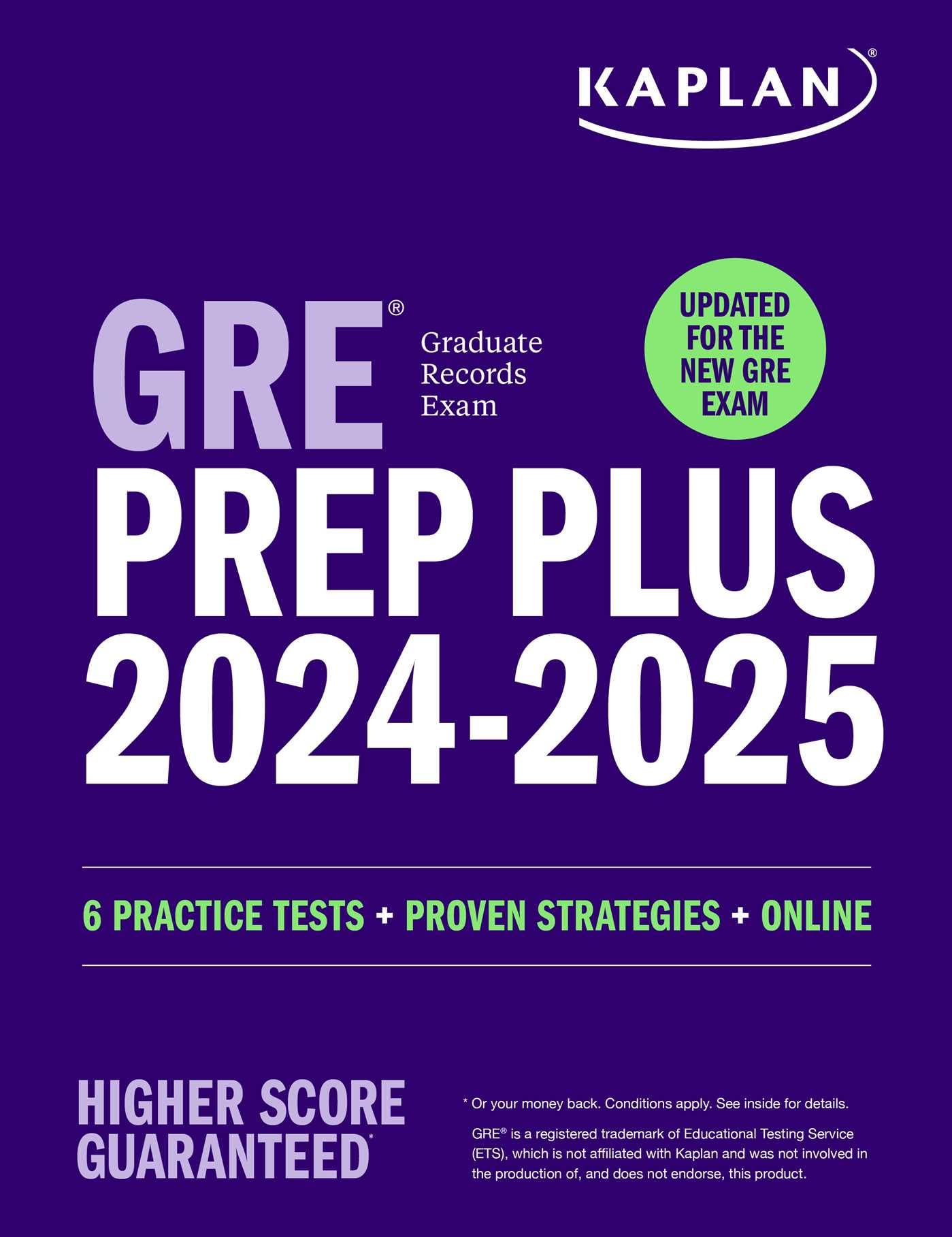 Gre Prep Plus 20242025  Updated For The New Gre: 6 Practice Tests + Live Classes + Online Question Bank And Video Explanations
