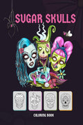 Sugar Skulls Coloring Book : Stress Relieving Skull Designs for Adults Relaxation, Easy Patterns for AntiStress