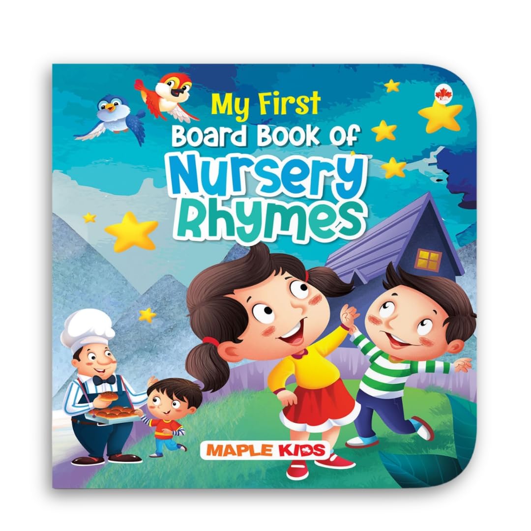Nursery Rhymes for Kids  Board Book for Children  Illustrated Classic Poems  Age 0  2 Years  Johnny Johnny, Mary had a litt