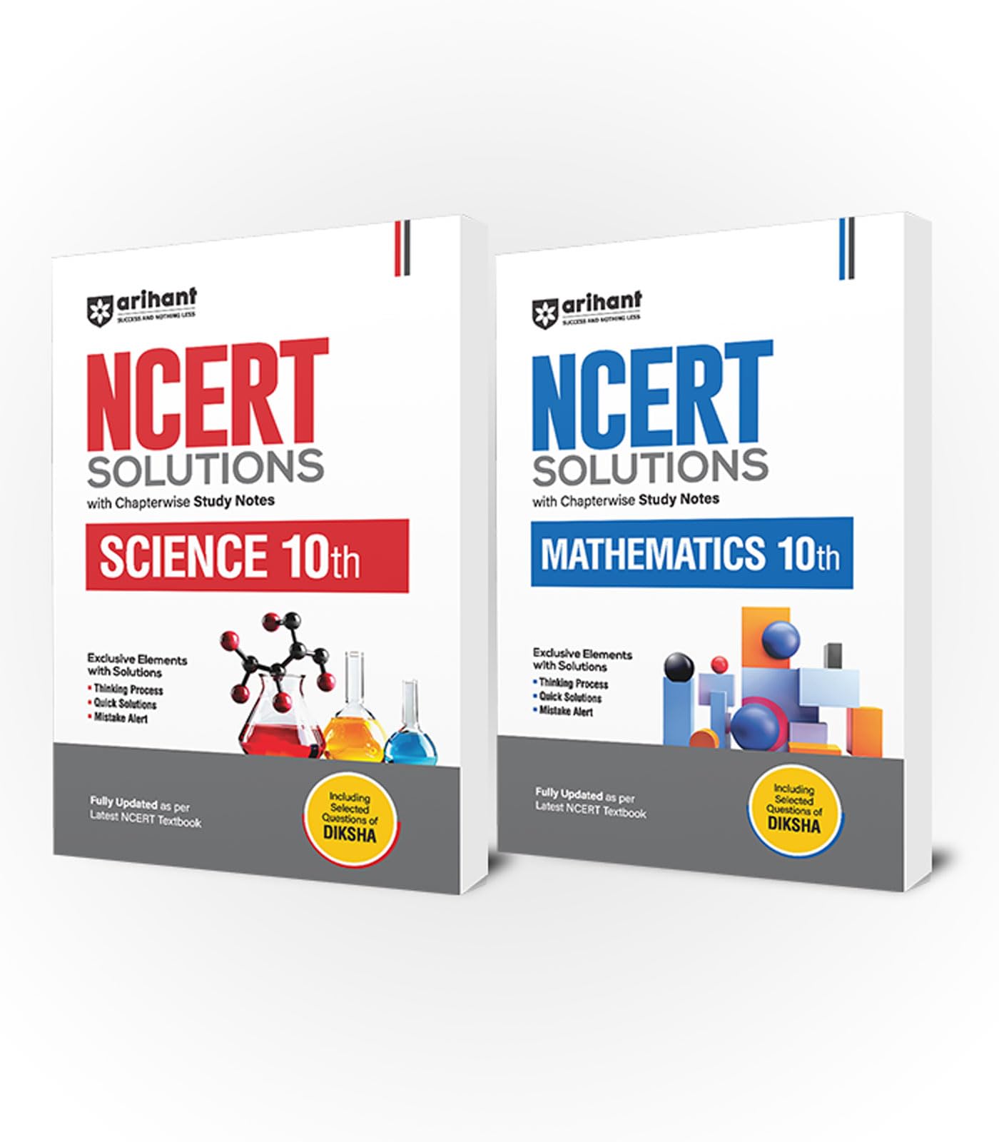 Arihant NCERT Solutions Science,Math Class 10 (Set of 2) | Latest 2025 Edition with Chapterwise Study Notes and Solved Questions