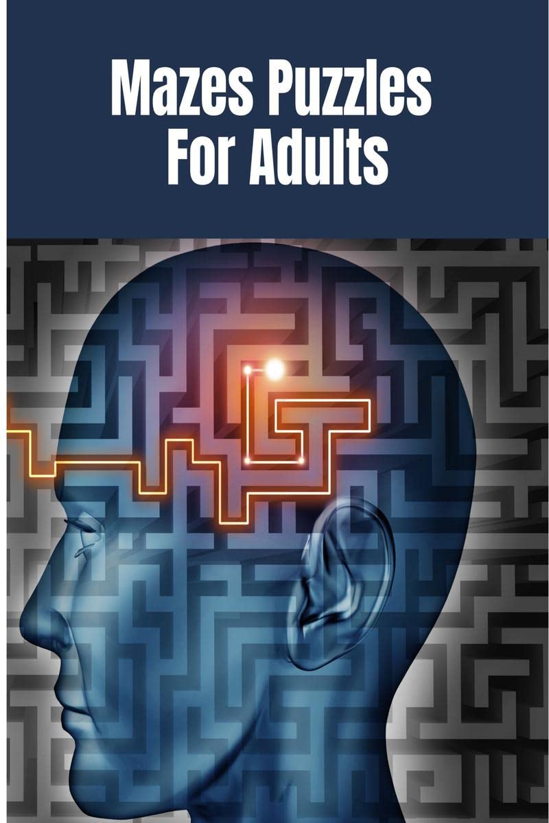 Mazes Puzzles For Adults : Puzzle Book For Adults With A Variety Of Mazes Challenges | Logic Puzzles For Adults | Large Print Ma