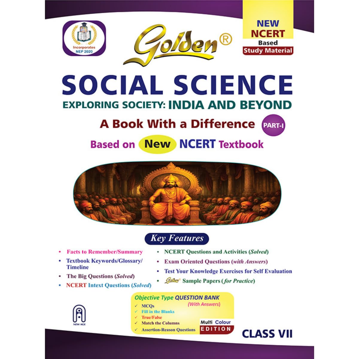 Golden Social Science Study Material Based On New Ncert Exploring Society: India And Beyond Class7 | Cbse 2026 Exams | Ncert Te