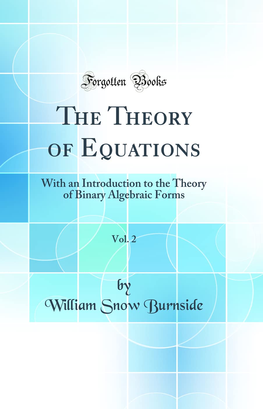 The Theory of Equations, Vol. 2: Introduction to the Theory of Binary Algebraic Forms (Classic Reprint)