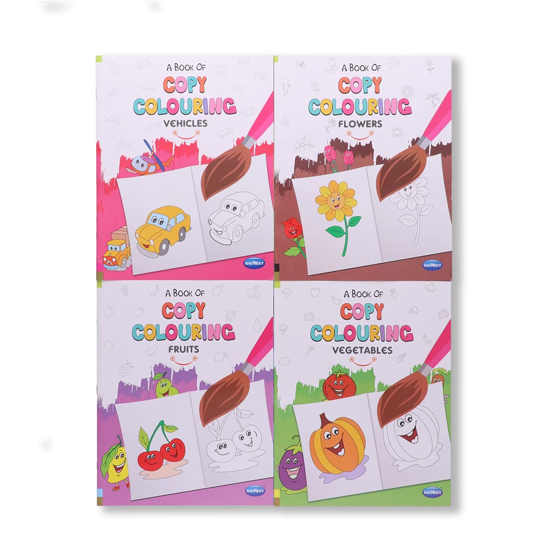 Navneet A Book Of Copy Colour  Themes  Vegetables, Fruits, Flowers, Vehicles