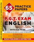 65 Practice Papers P.G.T. Exam English with 8125 MCQs (Also Useful for GIC, UPSESSB, NVS, KVS DSSSB & All States Lecturer Exam