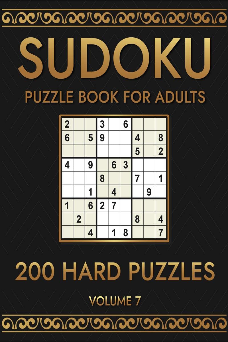 Sudoku 200 Hard Puzzles Volume 7 : Puzzle Book for Adults