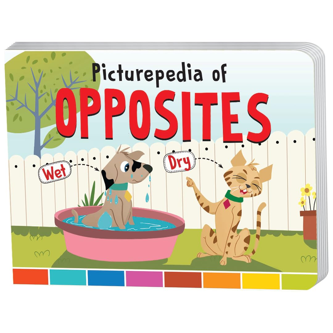 The Book Tree Picturepedia of Opposites I Board Book for Kids Age 2+ I Bright & Colourful Pictures I EasytoRead Word Labels I 